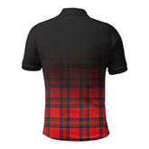 McGillivray Modern Tartan Crest Polo Shirt - Thistle Black Style